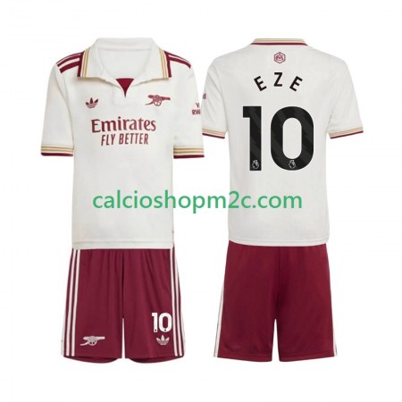 Arsenal Eberechi Eze 10 Bambino Maglia Terza 2025/2026 Manica Corta
